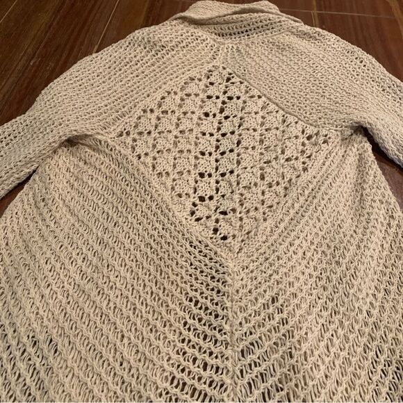 CAbi Teachers Pet Open Front Linen Blend Cardigan Sweater XS - Picture 2 of 8